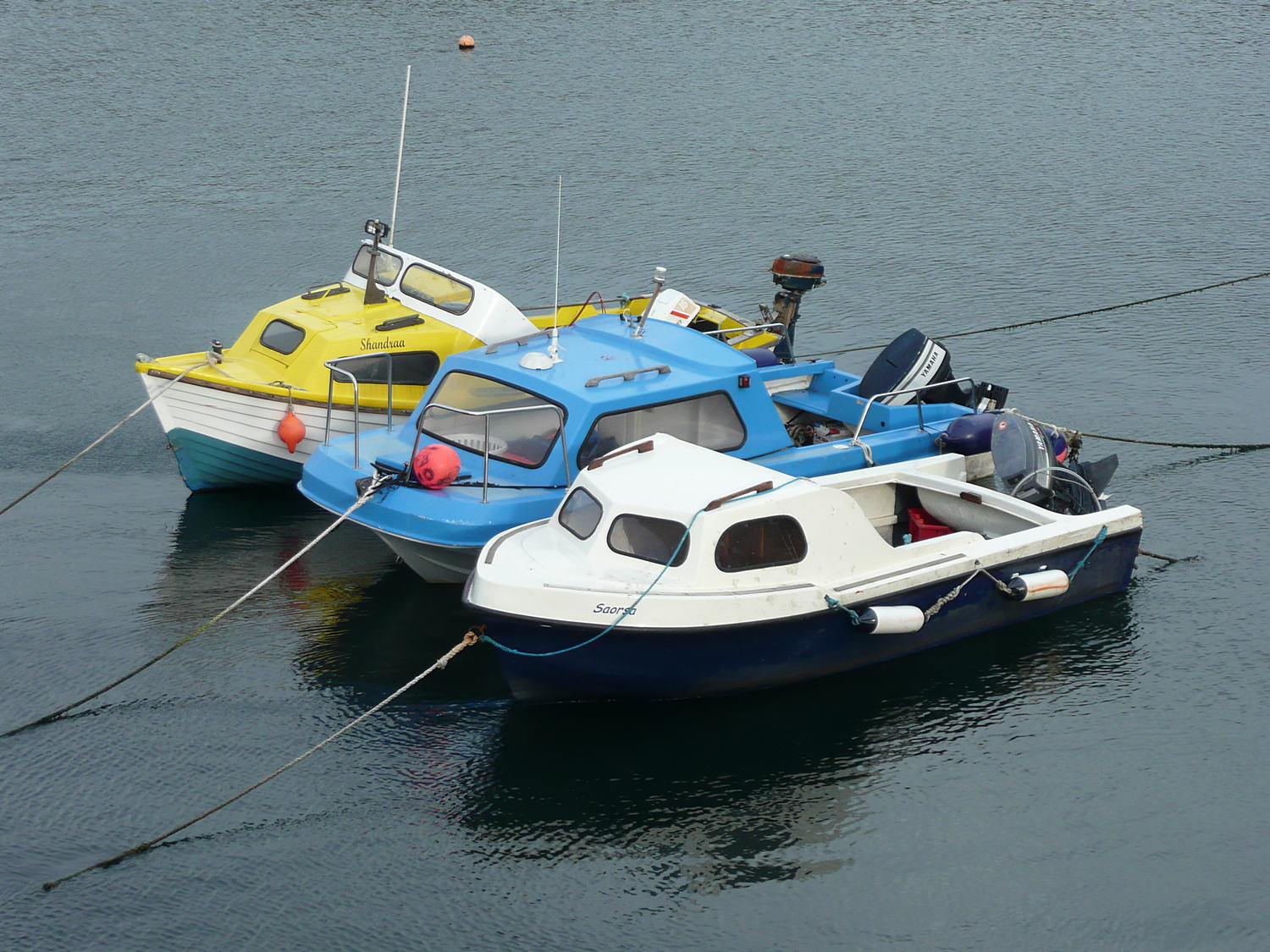 Colourful Boats in Harbour